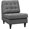 Patio Trasero Empress Upholstered Fabric Lounge Chair, Gray PA1729238